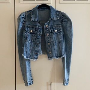 COPY - Puff Sleeve Denim Jacket
